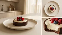 Tortini al cioccolato e frutti di bosco senza uova: monoporzione facile e d’effetto