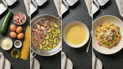 Carbonara di zucchine cremosa (senza panna): pronta in pochi minuti