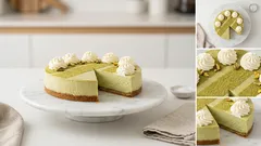 Cheesecake al pistacchio senza cottura: cremosa, stabile e pronta in anticipo