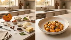 Gnocchi di zucca e ricotta fatti in casa: morbidi, con burro e salvia