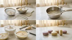 Macaron casalinghi con meringa italiana: gusci lisci e “piede” ben formato