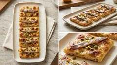 Focaccine con alici in padella: l’aperitivo veloce con capperi e scorza di limone