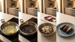 Involtini di riso Venere al radicchio: cremosi e pronti da gratinare in forno