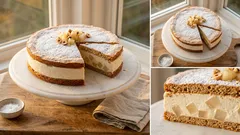 Torta ricotta e pere: la ricetta con base alle nocciole che resta alta e stabile