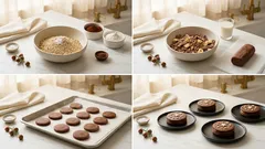 Biscocrema al Pan di Stelle: frolla cacao e nocciole ripiena, con copertura al fondente