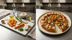 Crostata salata di verdure: base all’olio friabile e ripieno morbido