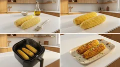 Pannocchie in friggitrice ad aria: dorate fuori e tenere dentro in 20 minuti